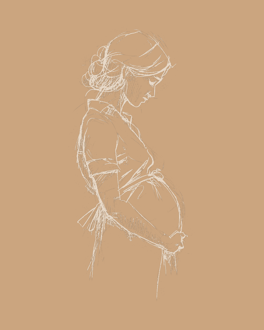 Illustration on kraft