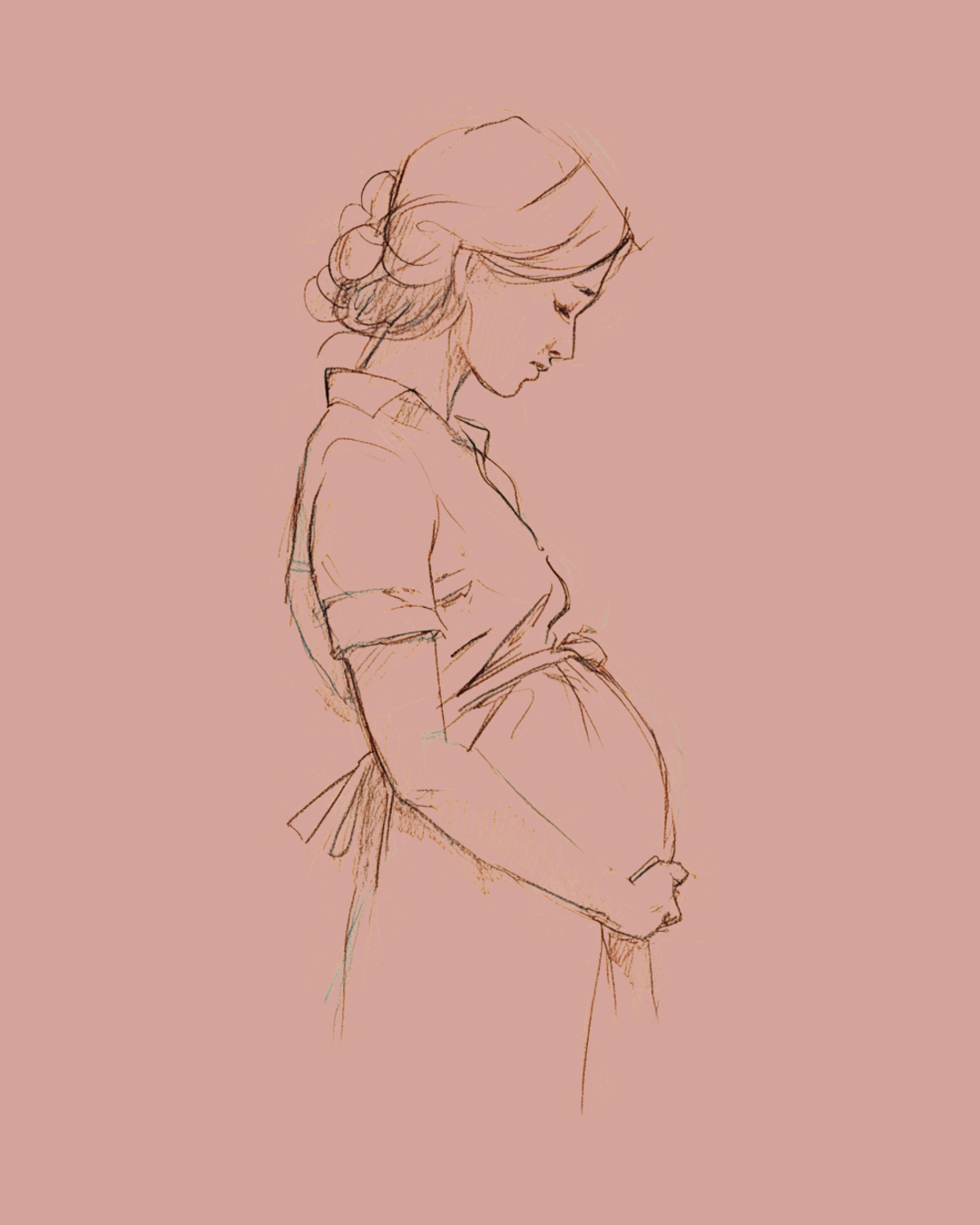 Illustration on blush