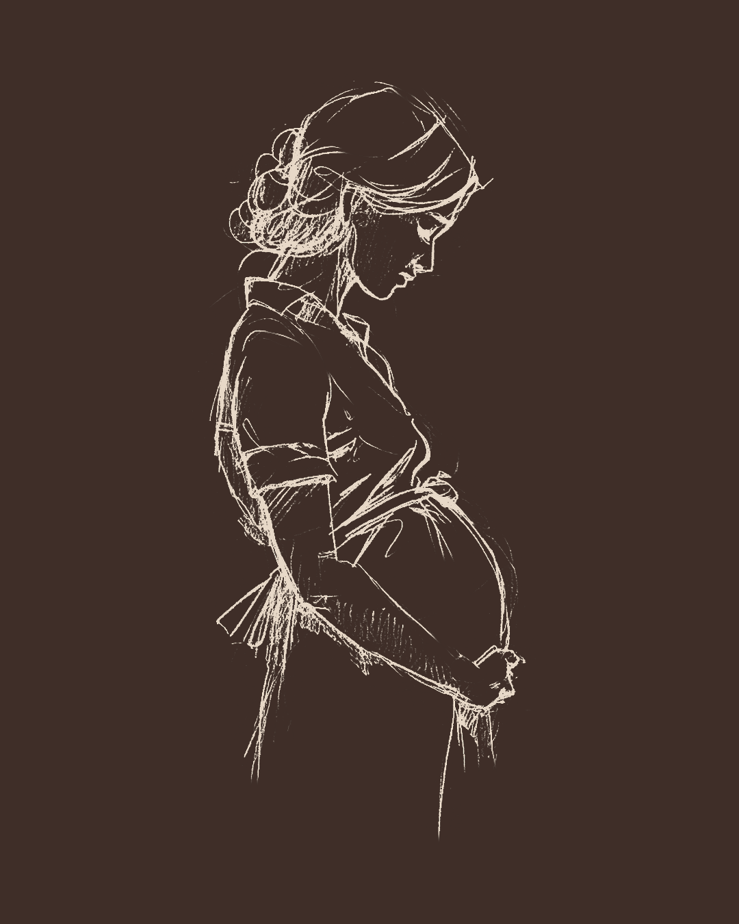 Illustration on sepia